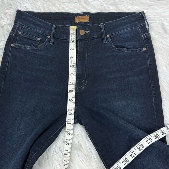 Mother Women’s High‎ Waisted Looker Coffee Tea or Me Designer Jeans W29/L30 - Picture 9 of 11
